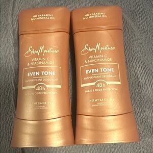 Shea Moisture Even Tone Deodorant 2.6oz (2) Vitamin C & Niacinamide Exp 5/26 New